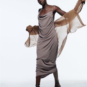 Zara Taupe Dress